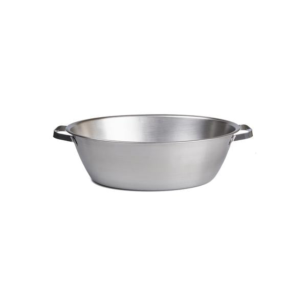 Basin Foot 10qt Stainless Steel Silver With Handle Ea